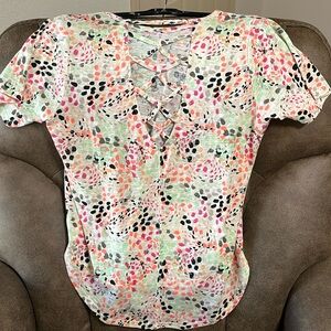 Hi/Low top. Med. NWOT. Dillards. Multi color. Goes with so much Criss/Cross back